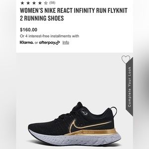 Women’s Nike react infinity fly knit run 2